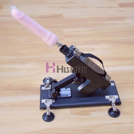 Black Automatic Sex Machine 6 cm Retractable Masturbation Machine Gun for Women and Men