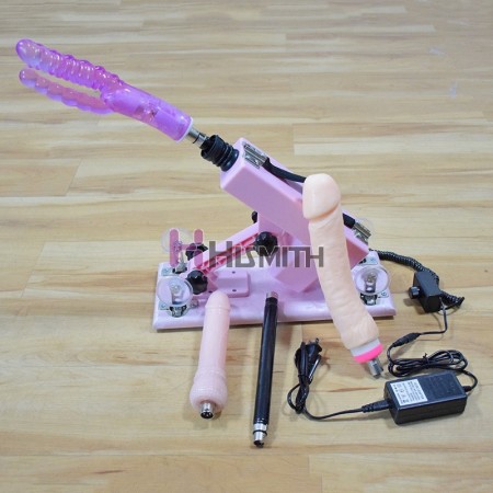 Sex Pink Automatic Masturbator Machine with Super Big Dildo and Anal Masturbation for Men and Women - Set D