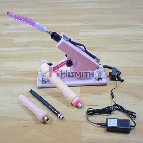 Sex Pink Automatic Masturbator Machine with Super Big Dildo and Anal Masturbation for Men and Women - Set G