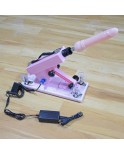 Sex Pink Automatic Masturbator Maskin med Super Big Dildo och Anal Onani för Män och kvinnor - Set M