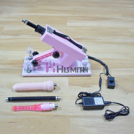 Sex Pink Automatic Masturbator Machine with Super Big Dildo and Anal Masturbation for Men and Women - Set N