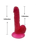 7,5-Zoll-Gelee Realistischer Dildo Sex-Spielzeug mit einem Fuß mit kräftigem Saugnapf - Schwarz