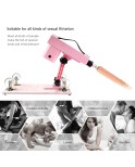 Malá růžová rukojeť Sex Machine Gun se 7 příloh Unisex dildo, automatické zařízení pro oříznutí stroje pro sex