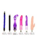 Sex Machine - Automatické tahání Sex Machine pro páry s unisex dildo Přílohy k dispozici