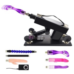 Sex Machine - Automatické tahání Sex Machine pro páry s unisex dildo Přílohy k dispozici