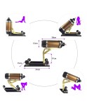 Multifunction Rechargeable Sex Machine, Gold