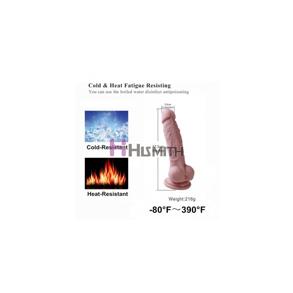 Premium Silicone Dildo, Realistic Penis With Suction Cup (Small)