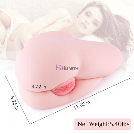 Male Masturbator Life Size Sex Toy,3D Realistic Spoons Sex Position Pussy Anal Ass Doll for Male Masturbation