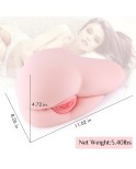 Male Masturbator Life Size Sex Toy,3D Realistic Spoons Sex Position Pussy Anal Ass Doll for Male Masturbation