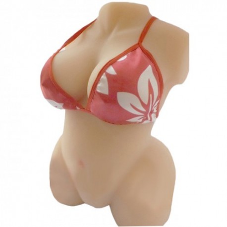 3D Half Body Sex Breast Silicone Doll, Sexy Body with Vagina and Anal Masturbator, Sex Doll for Men, Sex Products