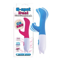 Rabbit Vibrators G-spot Dual Vibrating Stick,6 Speed Vibrating,Double Vibe,Waterproof,Super Silence,Sex Products