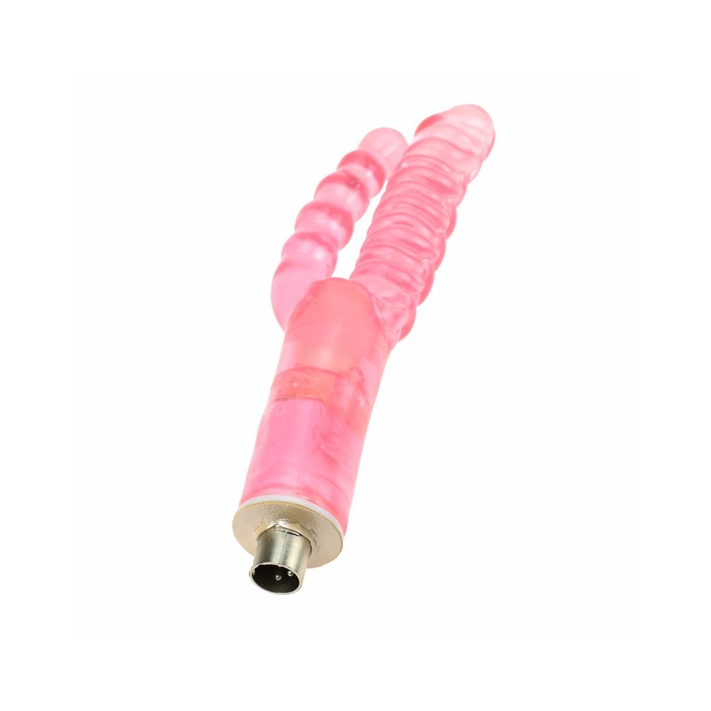 Double Dong Vaginal and Anal Realistic Dildo Masturbator Fpr Sex Machine Accessories