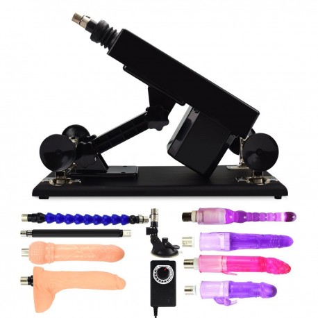 Masturbation Machine 0-85°Adjustable Automatic Love Sex Toys for Female Retractable Dildo with 9 Attachments