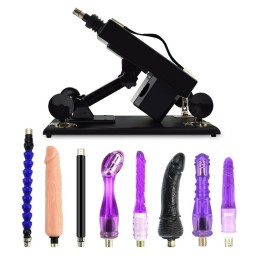 Multispeed Sex Machine Einstellbar mit 8 Attachments Dildo Masturbator