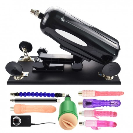 Automatic Sex Machine Speed Adjustable with Big Dildo Masturbation - B