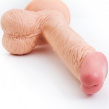 8.7 inch Natuarl Feel Realistic Flesh Dildo with Strong Suction Cup