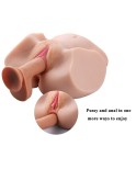 Dimensione di vita Virgin Pussy Ass Doll, 3D realistico Maschio Masturbator Ass Vagina Sesso Anale Giocattoli