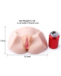 Životní velikosti Virgin Pussy Ass Doll, 3D realistické mužské masturbace Ass Vagina Anal sex hračky