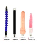 Automatisk Sex Machine Speed Justerbar med Big Dildo Onani - B