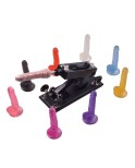 Sex Machine med 7,5 tommers Colourful Jelly Realistisk Dildo