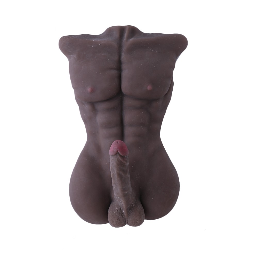 Male Body Torso Love Doll, 3D Realistic Sex Toy Doll with Big Dildo for Women