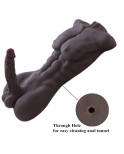 Male Body Torso Love Doll, 3D Realistic Sex Toy Doll with Big Dildo for Women