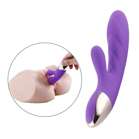 Hismith Rabbit Vibrator, Dual Motor Vibrating Silicone Waterproof, G-Spot Vagina and Clitoris Stimulation Massager