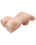 Full Size Ekte Silikon Torso Sex dukke med Big Realistisk Breast Vagina Anus Sexy Doll For menn