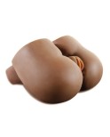 100% TPR & silikon Svart Big Ass Sex Doll för Män
