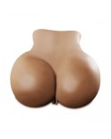 100% TPR & silicone nero Big Ass bambola del sesso per gli uomini