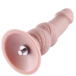 Hismith 6,3 "silikonové dildo, 5,5" vložitelný 1,8 "průměr ， systém KlicLok ， maso