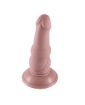 Hismith 6,3 "silikonowe dildo, 5,5" wkładana średnica 1,8 ", KlicLok System, Flesh