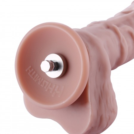 Hismith 7.9" Silicone Dildo, 5.9" Insertable 1.6" Diameter，KlicLok Connector，Flesh