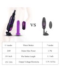 Hismith Pro Traveler, Portable Sex Machine with Remote Controller - KlicLok System - 6.8" Insertable Silicone Dildo