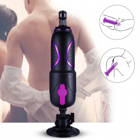 Hismith Pro Traveler, Portable Sex Machine med Fjernbetjening - KlicLok System - 6.8 "Insertable Silicone Dildo