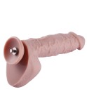 Dildo in silicone Hismith 9 ", 6,5" diametro inseribile 2,0 "(connettore KlicLok) - Flesh