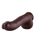 Wibrator PVC Hismith 31 cm, wkładka KlicLok o średnicy 25 cm wkładka 7.1 cm , kawa Wibrator PVC Hismith 31 cm, wkładka KlicLok o średnicy 25 cm wkładka 7.1 cm , kawa