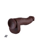 Wibrator PVC Hismith 31 cm, wkładka KlicLok o średnicy 25 cm wkładka 7.1 cm , kawa Wibrator PVC Hismith 31 cm, wkładka KlicLok o średnicy 25 cm wkładka 7.1 cm , kawa