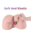 Sex Doll TPE Silikon Male Masturbator 3D Realistické Pussy Ass s těsnými vaginálními análními kanály