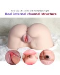 Lebensgroße Sexpuppe TPE Silikon Männlicher Masturbator 3D Realistische Muschi Arsch Mit Engen Vagina Analkanälen