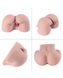 Masturbatore maschile a grandezza naturale in silicone TPE Masturbatore maschile 3D Culo realistico figa con canali anali vagina