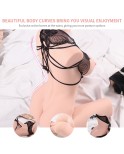 Lifesize Half Body Sex Doll, Sexy Lady mit Vagina Auns und Brust, Realistische Silikongeschlechtspuppe