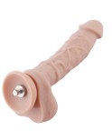 17,52 cm silikone dildo til Hismith sexmaskine med hurtig luftforbindelse, 13,46 cm indsættelig længde, lille størrelse