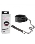 Luxusní Fetish Límec Leash Diamond Soft Leather Neck Harness Intimní pro dospělé hry