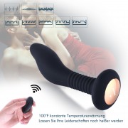 Hismith Prostate Massage Stimulator Anal Vibrator with Remote Control, 100% Waterproof Anal Plug for Men Women