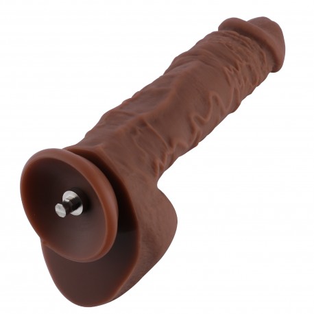 Hismith 22cm stor silikondildo for Hismith sexmaskin med KlicLok-system, 16,51 cm innsatsbar lengde, 16,76 cm omkrets, 5,33 cm d