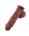 Hismith 22cm stor silikondildo for Hismith sexmaskin med KlicLok-system, 16,51 cm innsatsbar lengde, 16,76 cm omkrets, 5,33 cm d