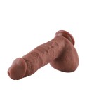 Dildo in silicone Hismith da 22 cm per macchina del sesso Hismith con sistema KlicLok, lunghezza inseribile 16,51 cm, circonfere