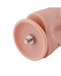 Hismith Dildo in silicone a un foro da 21,59 cm a due cazzi per macchina del sesso premium con sistema KlicLok