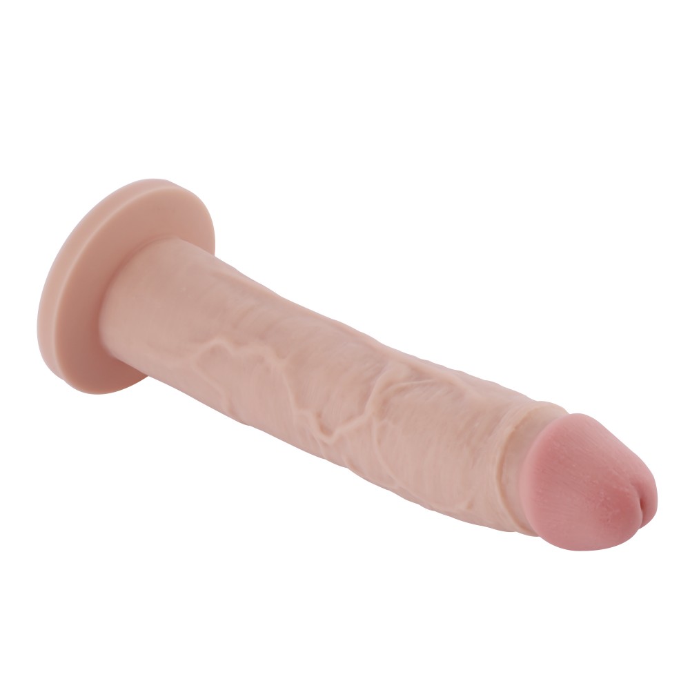 Hismith 26.92cm Slight Curved Silicone Dildo for Hismith Sex Machine with KlicLok System, 24.89cm Insertable Length, 17.98cm Gir